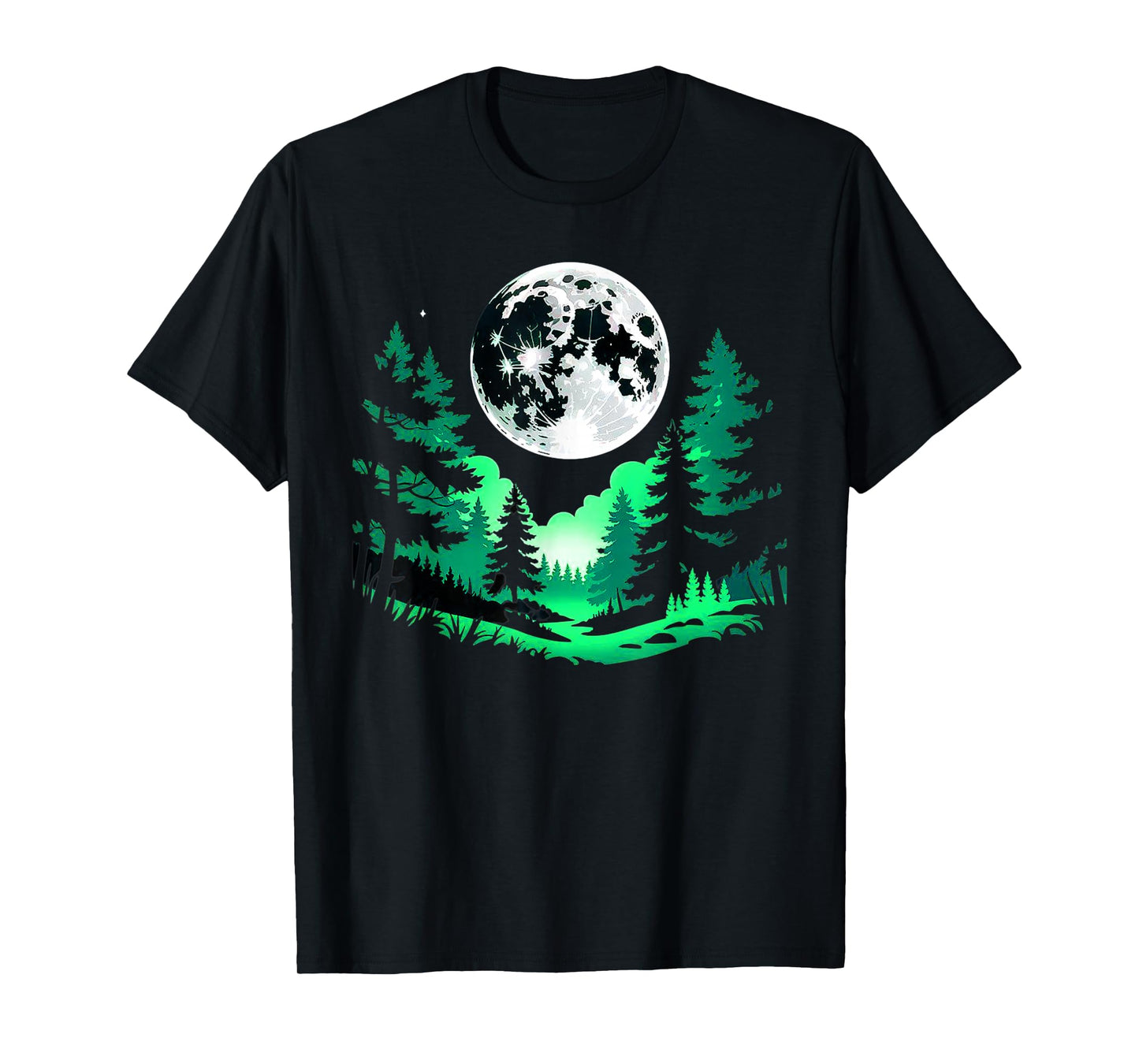 Trees Wildlife Nature Vintage Forest Retro Outdoor Graphic T-Shirt