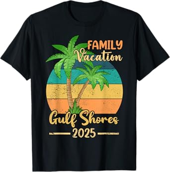 Gulf Shores Beach Alabama Family Vacation 2025 Summer T-Shirt