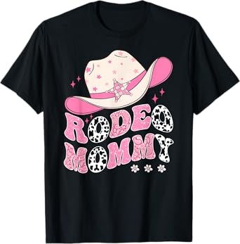 Rodeo Mommy Pink CowGirl 1St Birthday Family Matching T-Shirt