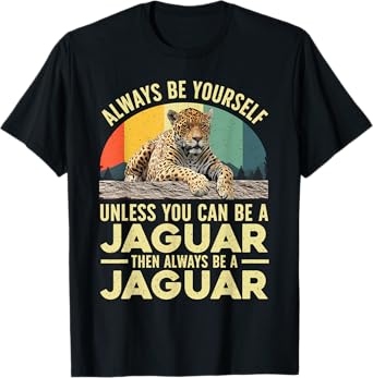 Cool Jaguar Design For Men Women Kids Safari Jaguar Lover T-Shirt