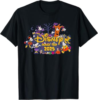 Disney Halloween Family Trip 2025 Mickey & Pals Matching T-Shirt