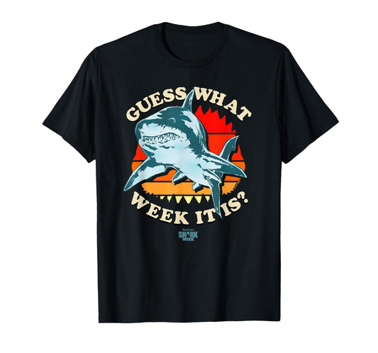 Shark Week Officially Licensed Guess The Week T-Shirt