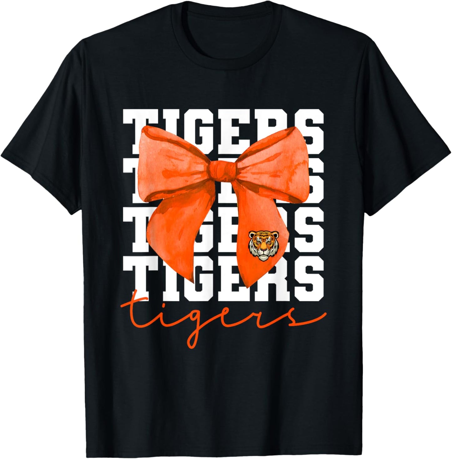 Tigers Coquette Bow Name Vintage For Tiger Lover T-Shirt