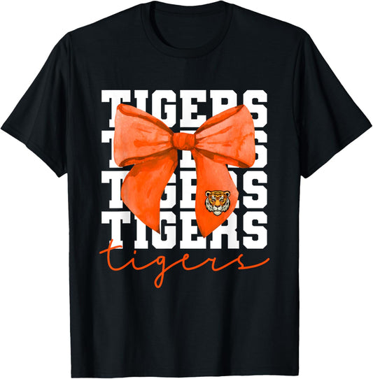 Tigers Coquette Bow Name Vintage For Tiger Lover T-Shirt