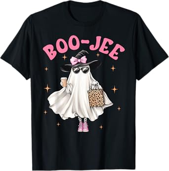 Spooky Season Cute Ghost Funny Halloween Boujee Boo-Jee T-Shirt