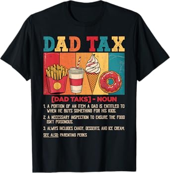 Funny Father's Day Retro Dad Tax Making Sure It's Not Poison T-Shirt