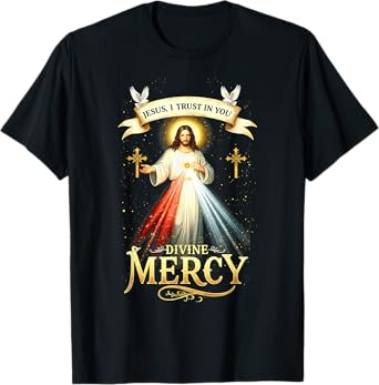 Jesus I Trust In You Divine Mercy Catholic Christian Jesus T-Shirt
