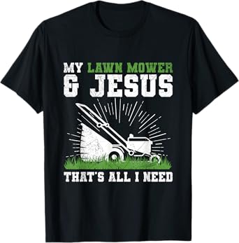 Garden Lawn Mowing Design for a Lawn Caretaker T-Shirt