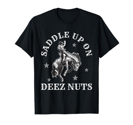 Cowboycore Saddle Up Deez Nuts Cowboy Aesthetic T-Shirt