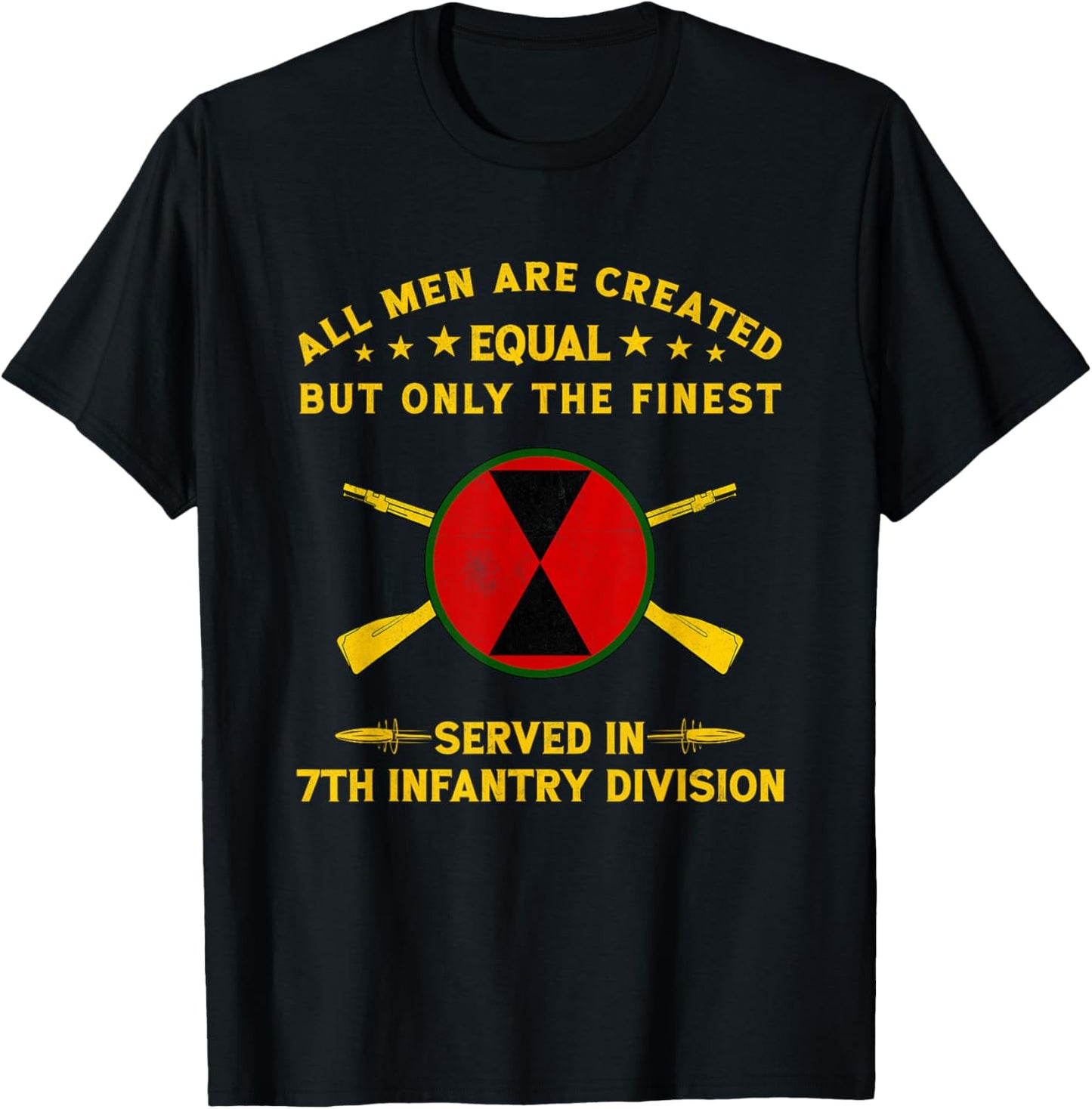 7th Infantry Division Veteran Fort Ord Fort Lewis Gift Tee T-shirt