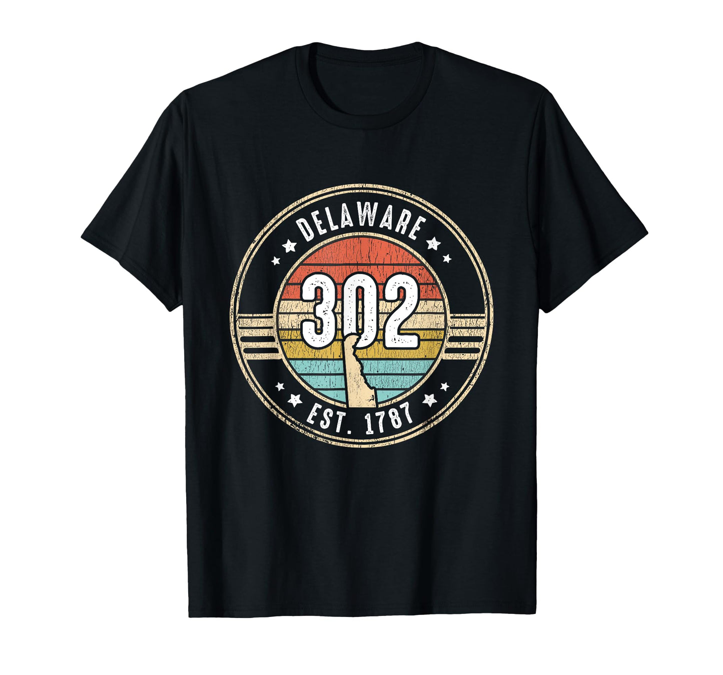Delaware Area Code 302 Home State Pride Souvenir T-Shirt