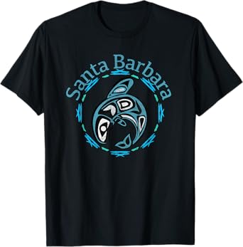 Santa Barbara Tee Vintage Tribal Fish Gift T-Shirt
