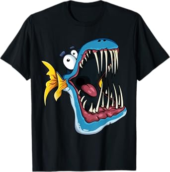 Cute Cheek Fish Piranha teeth I Children's T-Shirt