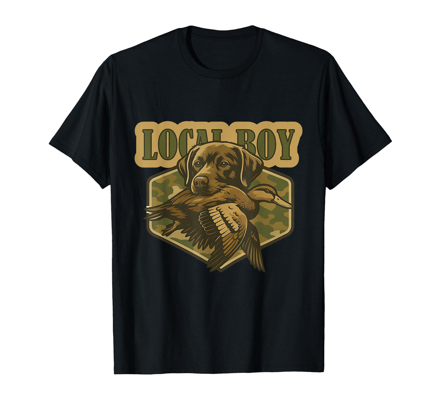 Local Boy Labrador Hunting Dog Duck Hunting T-Shirt
