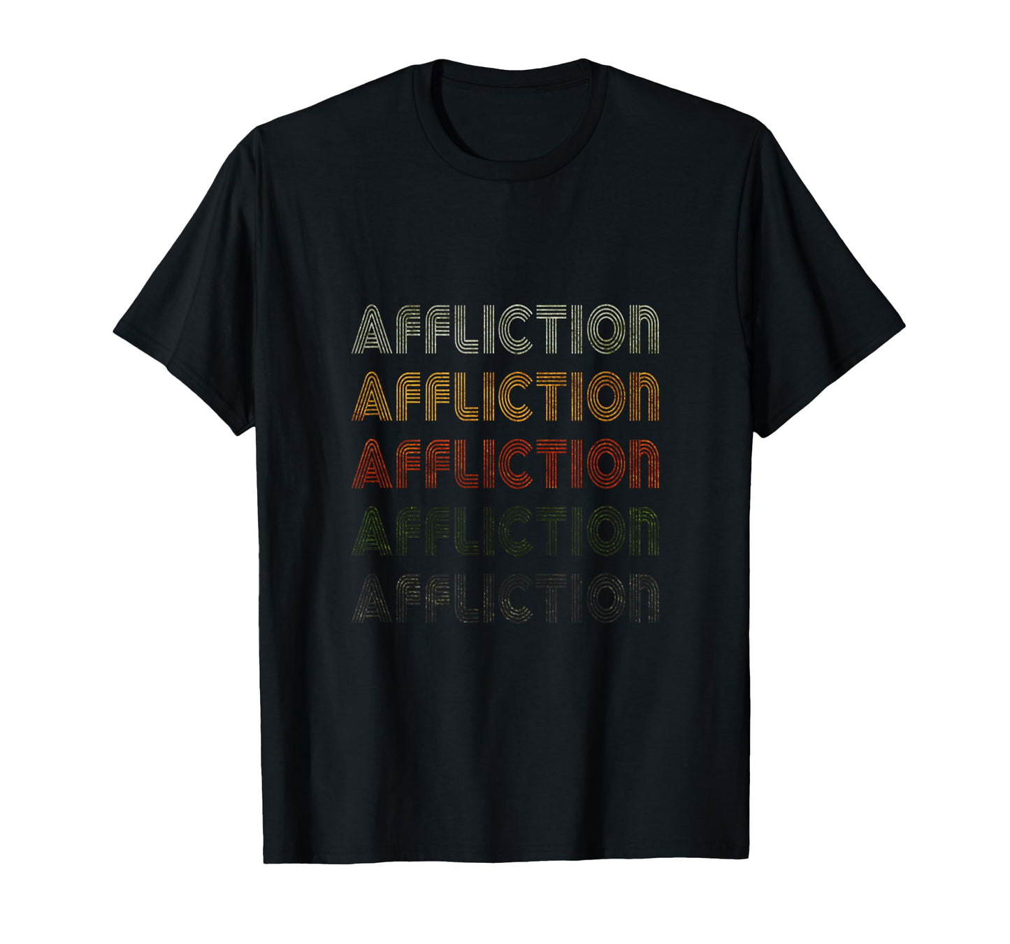 Love Heart Affliction Tee Grunge Vintage Style Black T-Shirt