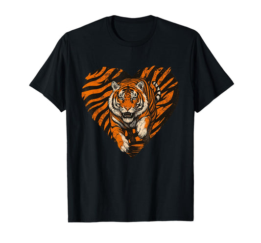 Bengal Tiger Attack Face Wildlife Lover Big Cat Fearless T-Shirt