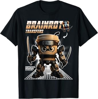 Cappuccino-Assassino Italian-Brainrot Funny Gen Z Men Women T-Shirt