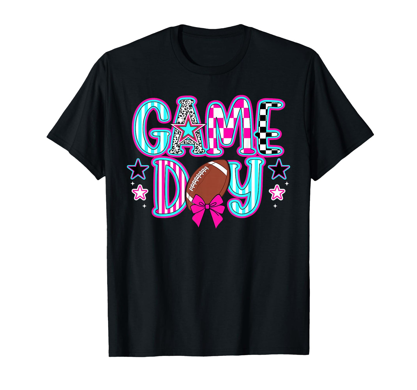Game Day Coquette Football Game Day Football T-Shirt
