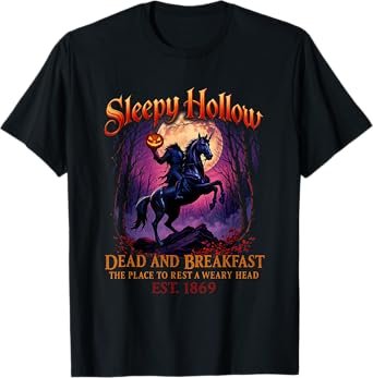 Vintage Sleepy Hollow Horseman Halloween Spooky Season T-Shirt