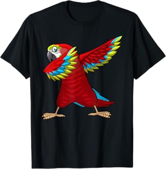 Cool Parrot Art For Men Women Tropical Bird Parrot Lover T-Shirt