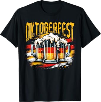Oktoberfest German Flag Beer Stein Festival T-Shirt