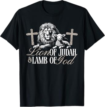 Lion of Judah and Lamb Of God - For Christians Followers T-Shirt