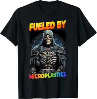 Fueled By Microplastics Cringe Skeleton T-Shirt