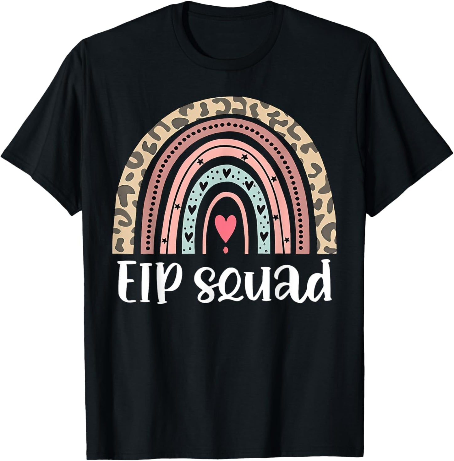 Boho Rainbow EIP Squad Early Intervention Program ECSE Team T-shirt by TeeBrew