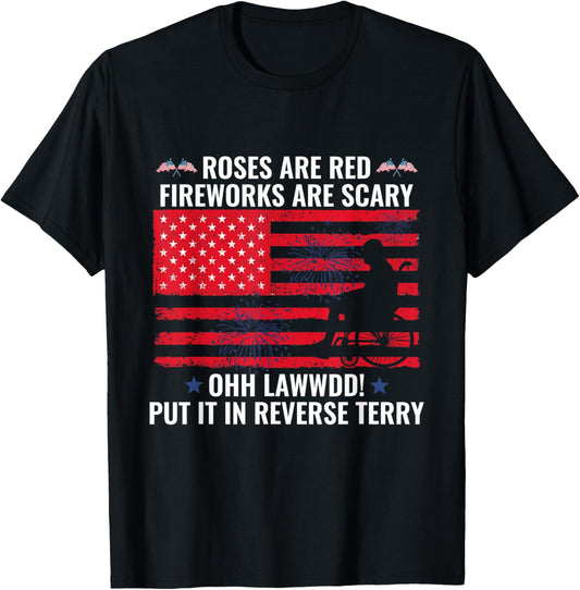 Back Up Terry Put It In Reverse 4th of July Fireworks T-Shirt