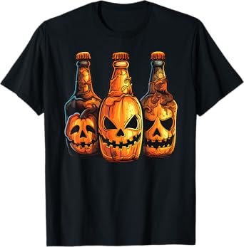 Pumpkin Beer Halloween Spooky Pumpkins Halloween Bar Crawl T-Shirt