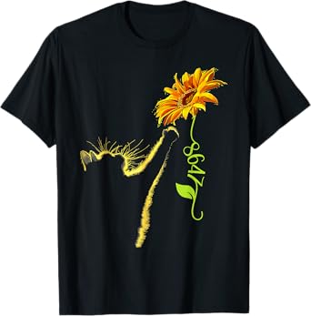 8647 Subtle Anti Trump 86 47 Sunflower Cat Lovers Feminist T-Shirt
