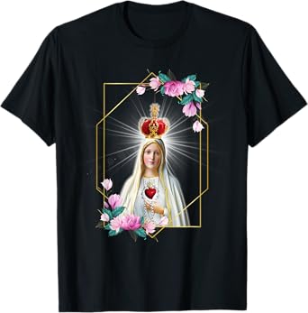 Our Lady of Fatima Immaculate Heart of Blessed Virgin Mary T-Shirt