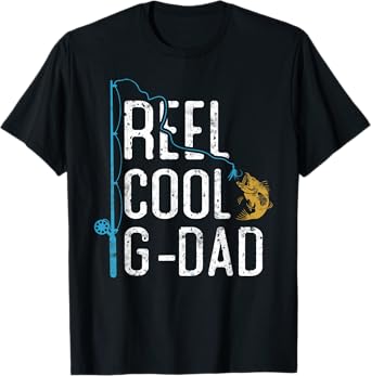 Fishing Reel Cool G-Dad Father’s Day Gift Fisherman G-Dad T-Shirt