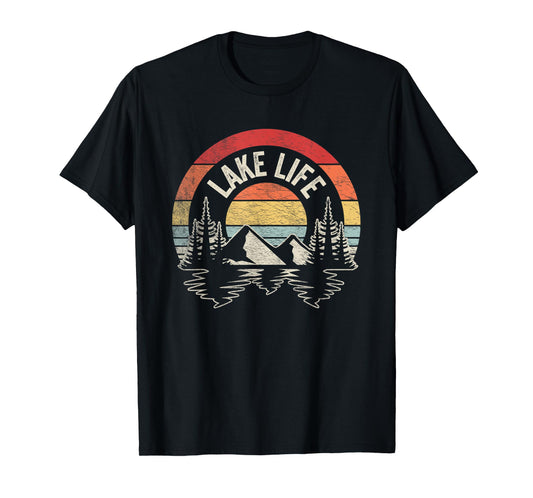 Vintage Lake life Shirt Wildlife Vacation Camper Love Lake T-Shirt