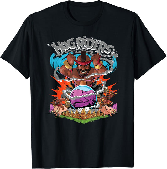 Clash of Clans Hog Riders Charging Into Battle T-Shirt