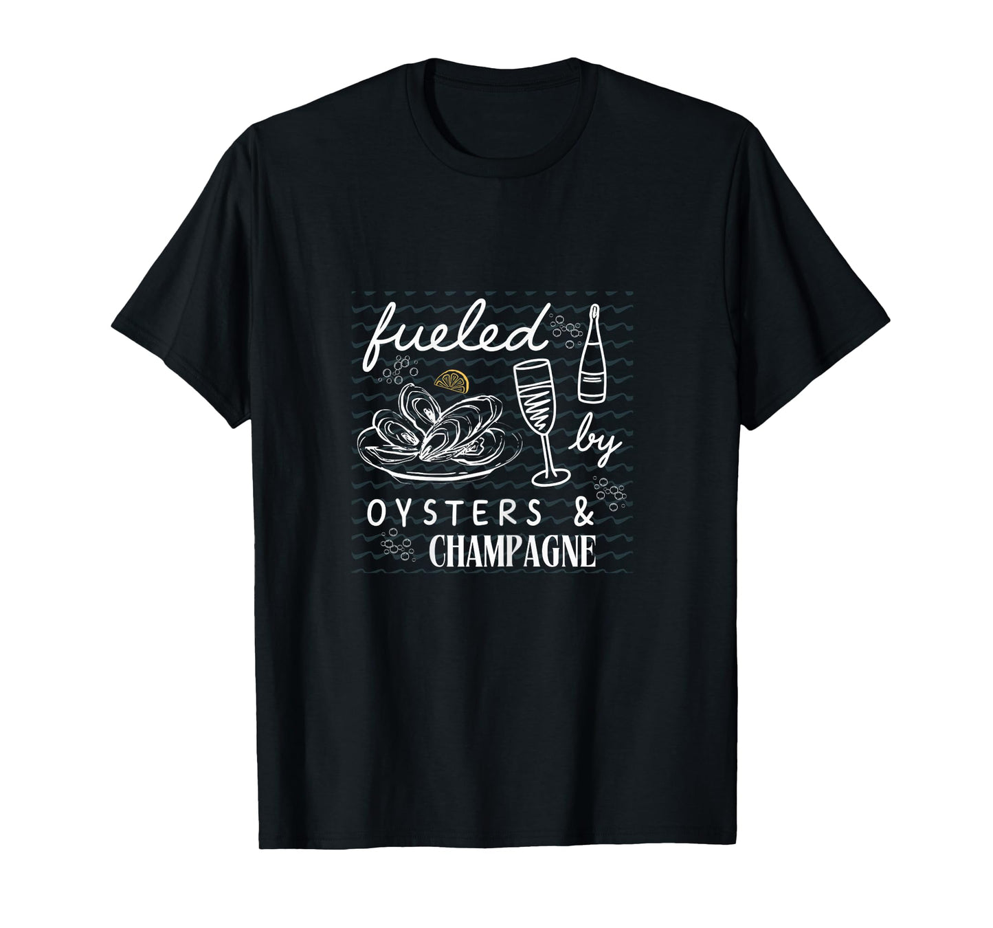 Fueled by Oysters and Champagne Brunch Club Womens Bougie T-Shirt