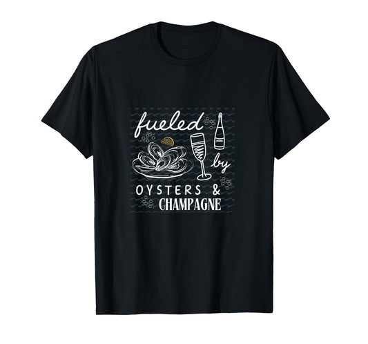 Fueled by Oysters and Champagne Brunch Club Womens Bougie T-Shirt