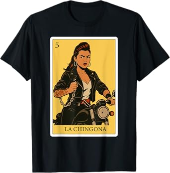 La Chingona Rebelde Funny Spanish-Mexican Bingo Gifts Women T-Shirt