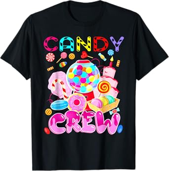 Candy Land Candy Crew Decorations Sweetie Candy Squad Party T-Shirt