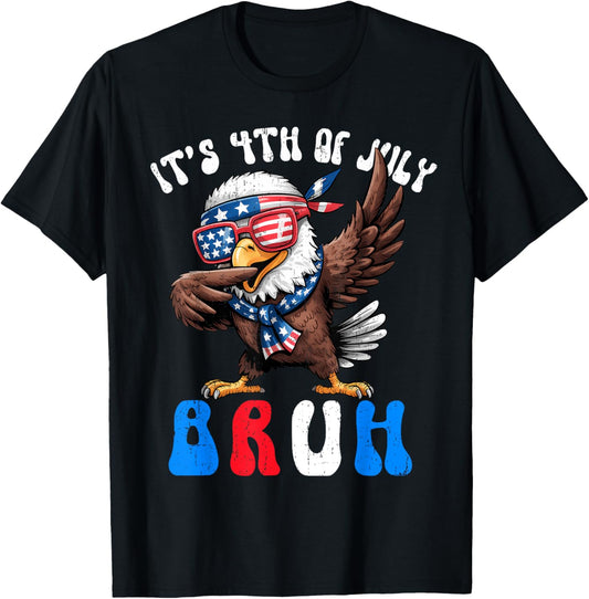 4th Of July Dab Bruh Eagle Meme American Flag Men Women Kid T-shirt
