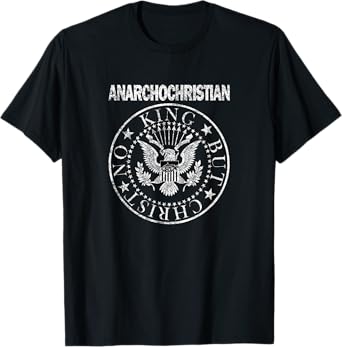 AnarchoChristian - No King But Christ Seal of Peace T-Shirt