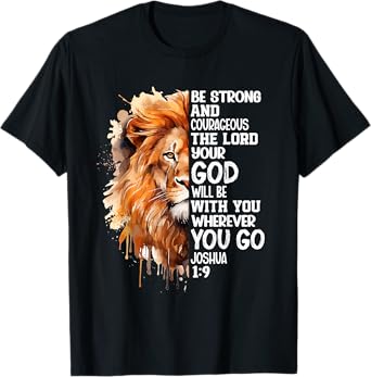 Christian Bible Verse Lion Of Judah Jesus God T-Shirt