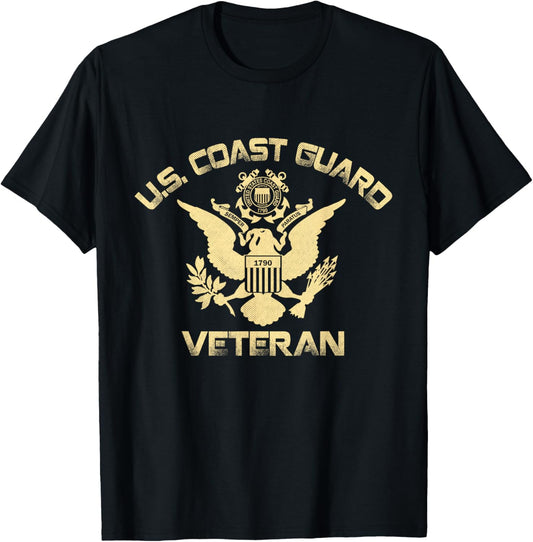 U.S. Coast Guard Veteran Eagle Vintage Veterans Day Gifts T-Shirt