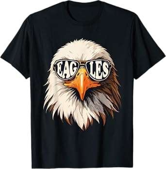 Eagles With Sunglasses Cool Face Eagle Flying Bird Classic T-Shirt