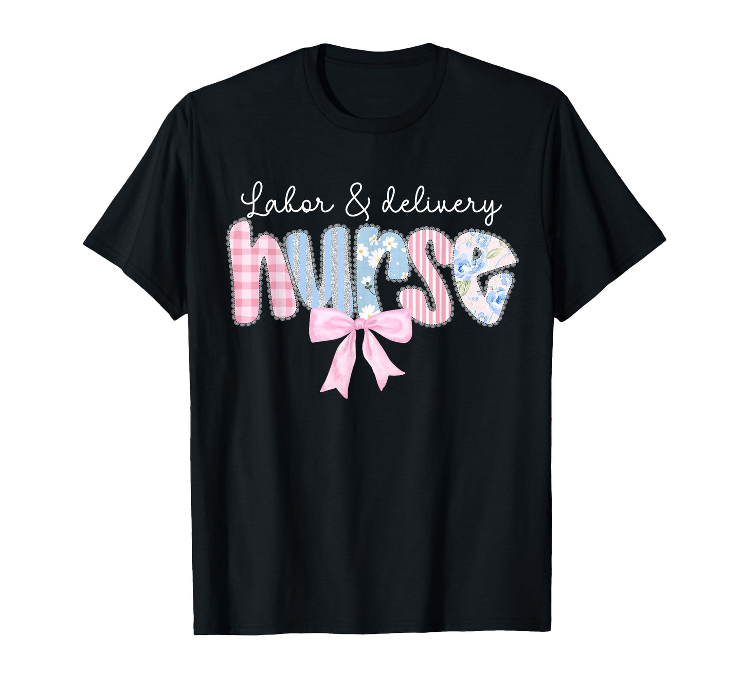Labor & Delivery Nurse Coquette Bow Mother and Baby Nursing T-Shirt