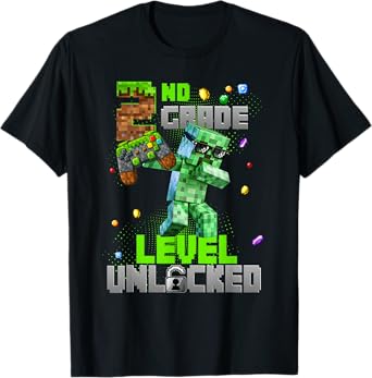 Controller 2nd Grade Level Unlocked Back to School Kids Boys T-Shirt