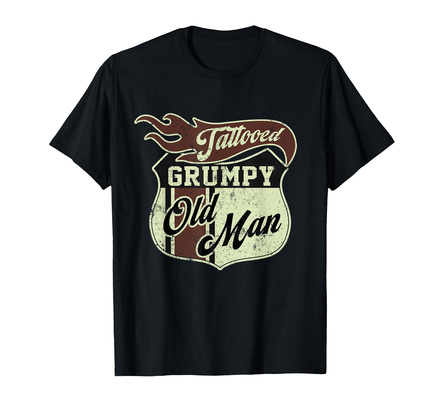 Tattooed Grumpy Old Man Saying Tattoo Vintage T-Shirt