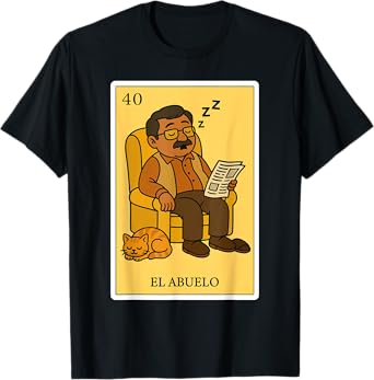 El Abuelo Dormilón | Spanish-Mexican Bingo Gifts for Abuela T-Shirt