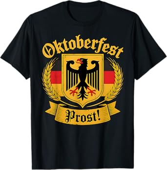 German Eagle Oktoberfest Prost Vintage Beer Festival Outfit T-Shirt