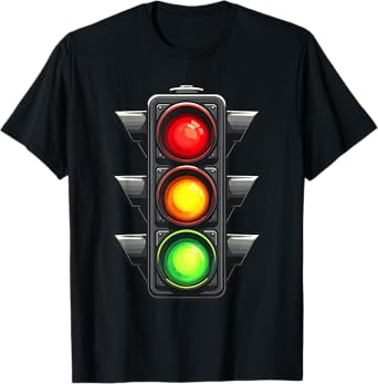 Traffic Light Shirt Adult Kids Traffic Light Costume T-Shirt